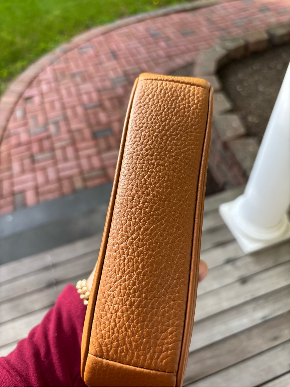 Coach Pebbled Leather Shoulder Bag in Penny/Gold - Picture 3 of 10